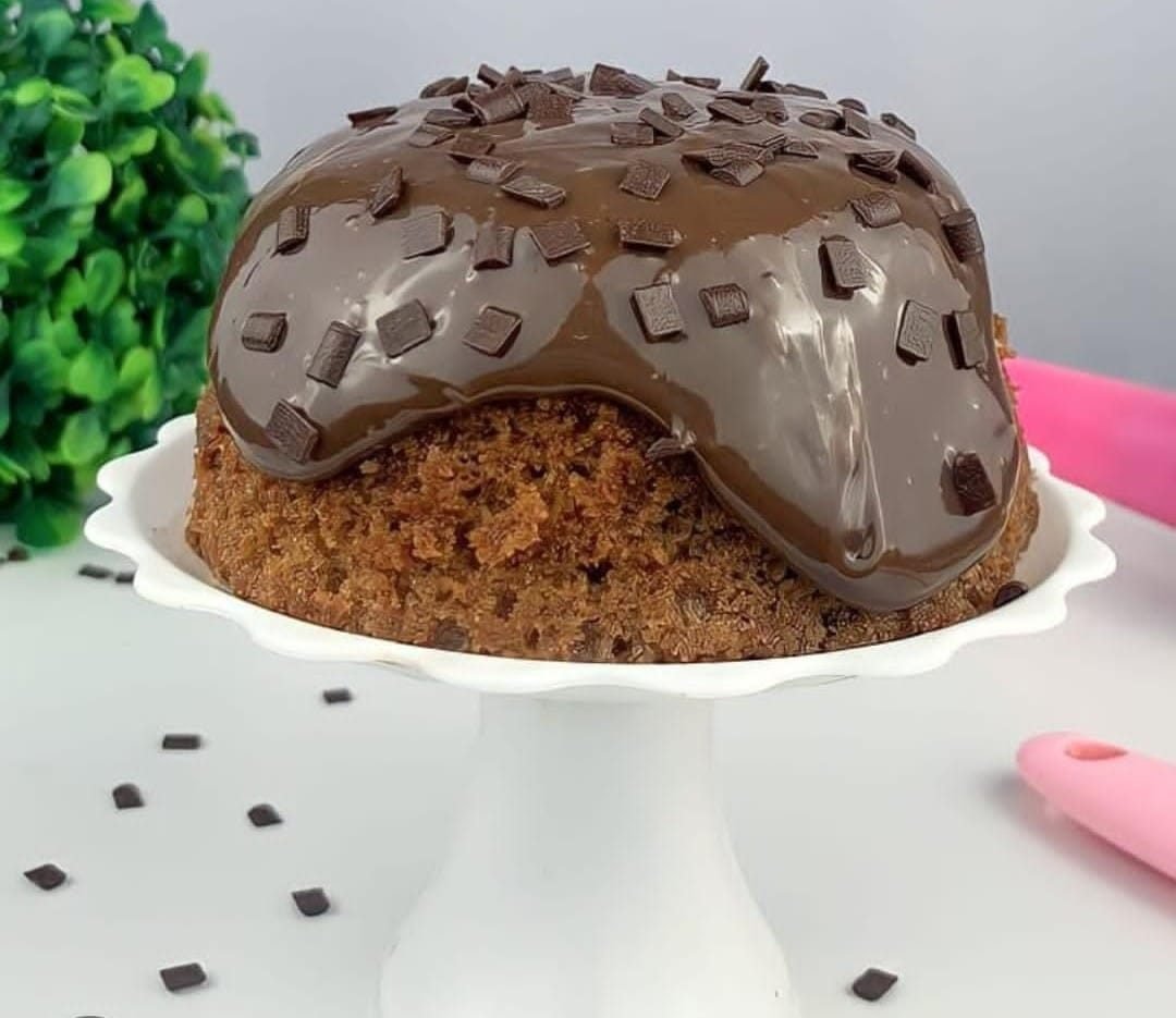 Bolo de chocolate com ganache