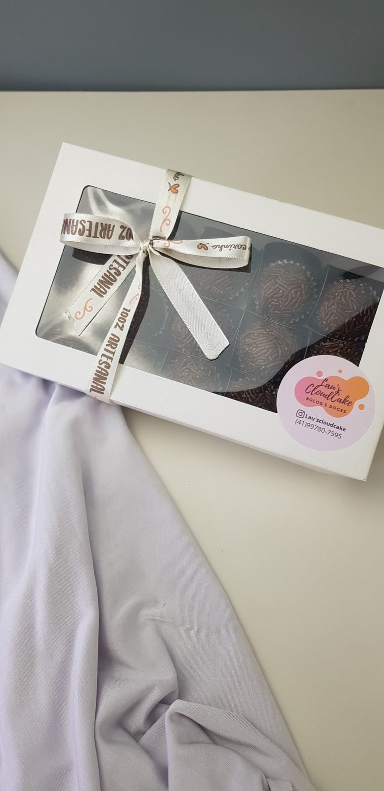 Caixa de brigadeiros artesanais